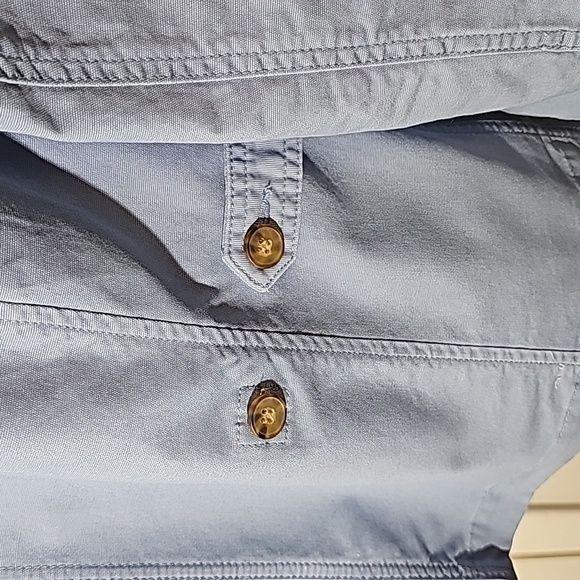 Talbot's light blue lightweight jacket. 4 front pockets. Button front. Size med - Picture 5 of 11